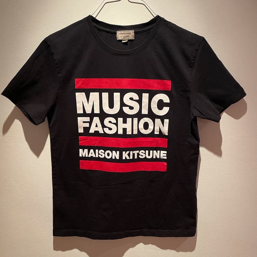 Maison Kitsune Rare Music Fashion T-Shirt Run DMC